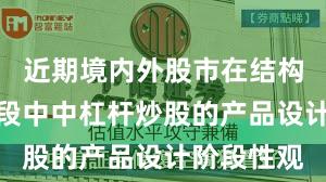 近期境内外股市在结构性行情阶段中中杠杆炒股的产品设计阶段性观